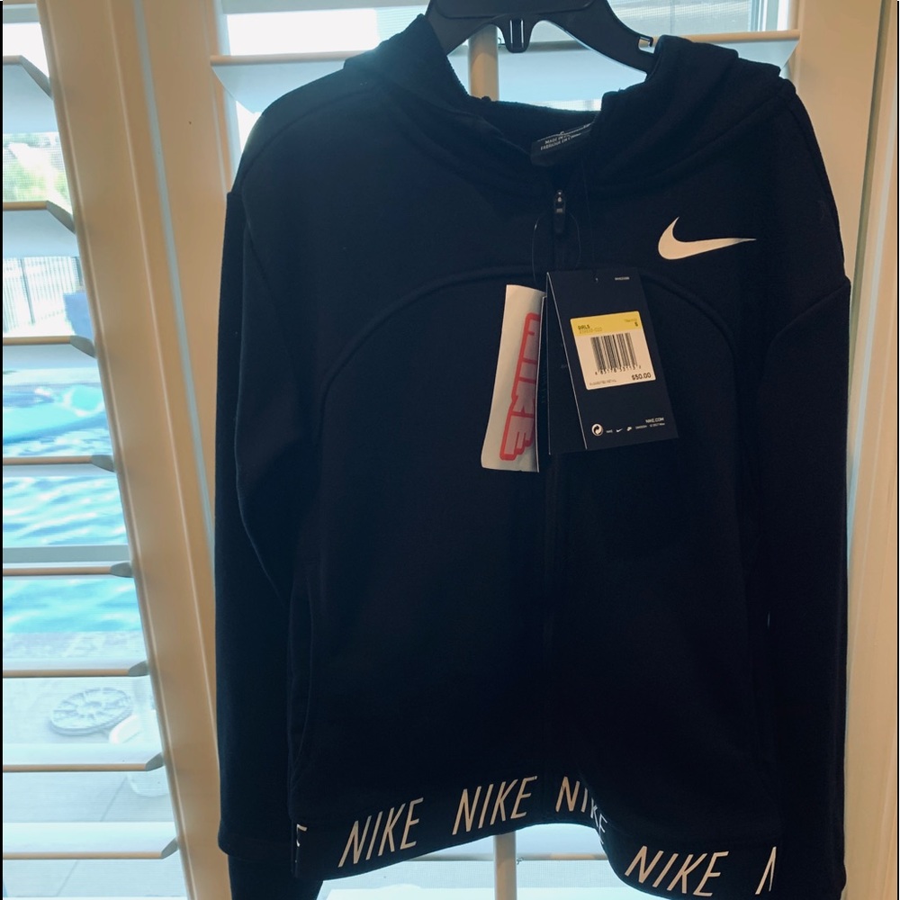 Girls Small Black Nike Jacket New with Tags